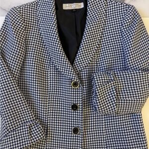 💙🔥HOT DEAL/Tahari Houndstooth Blazer